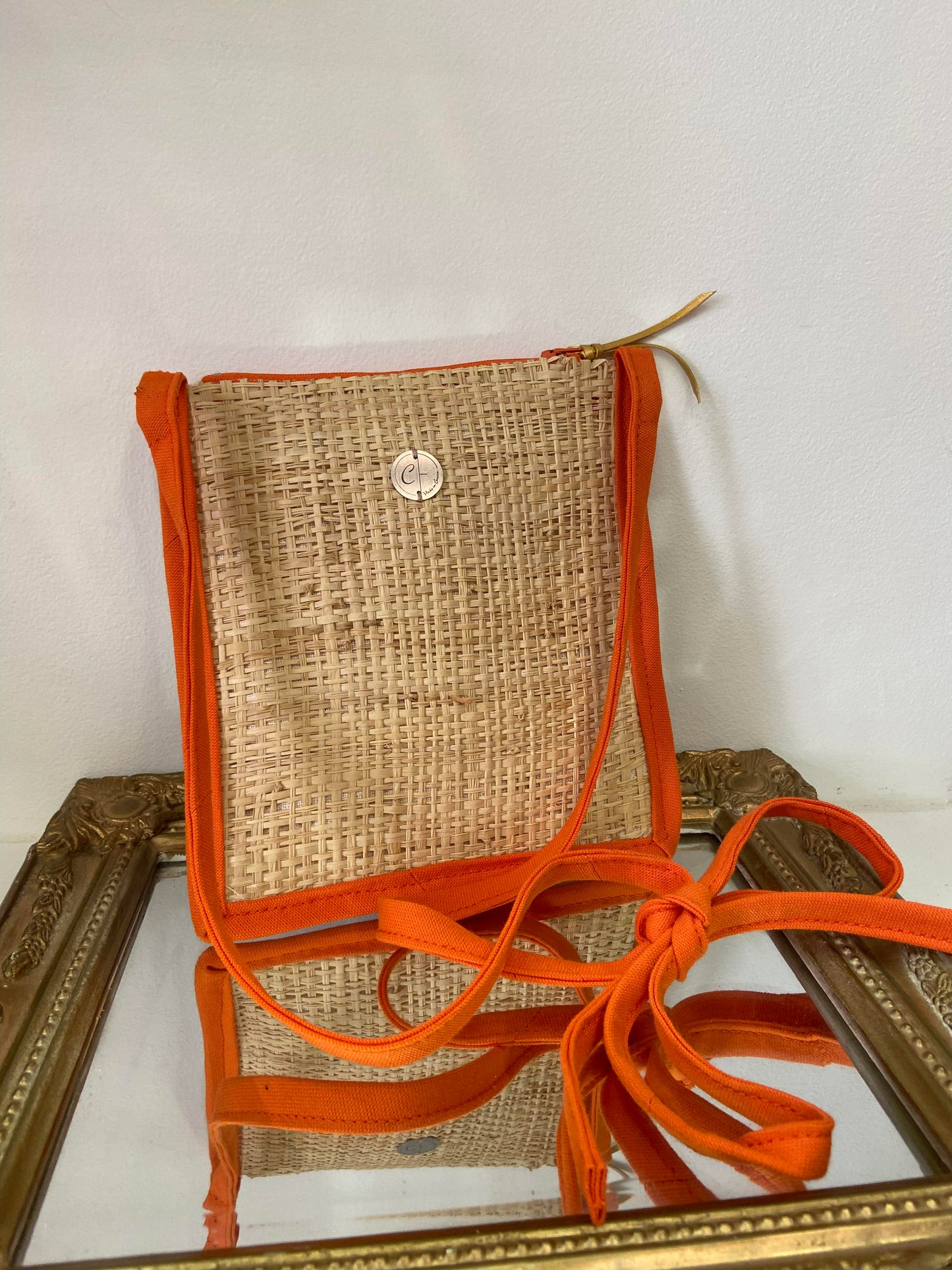 Bobby - Raphia Orange Simple