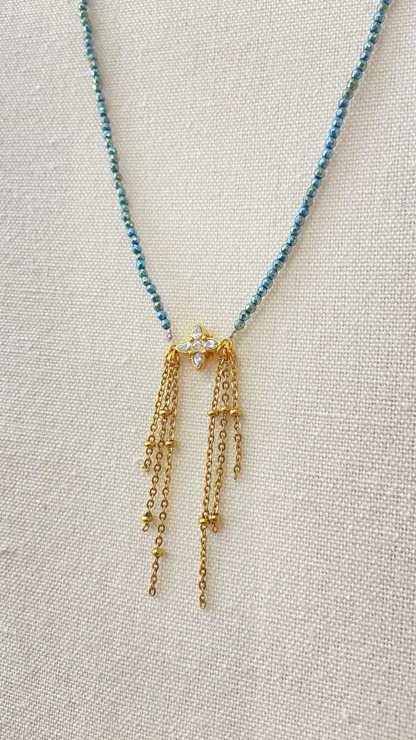 Collier Strass et Perle - Marion