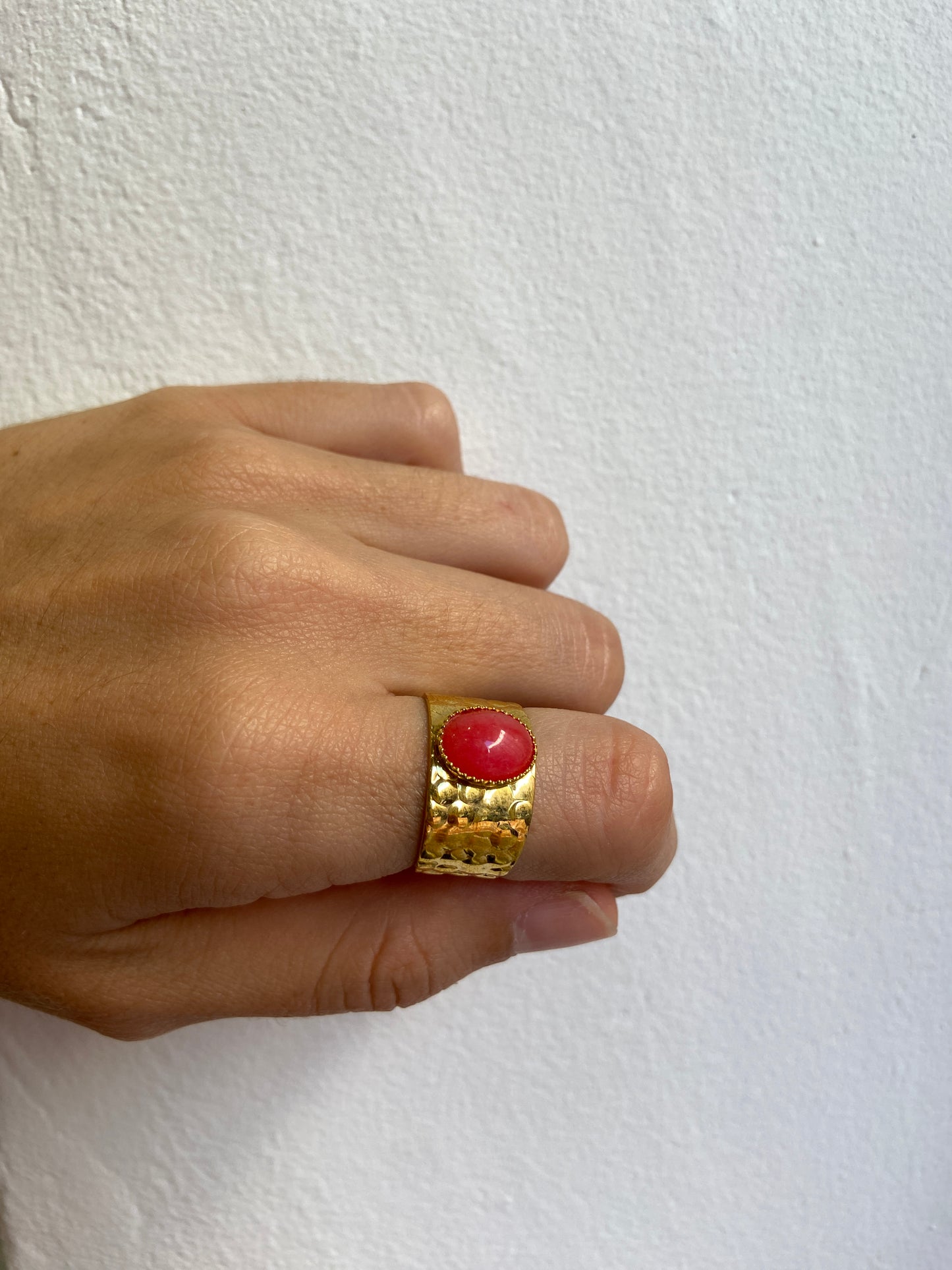 Bague Agathe teinté Rose