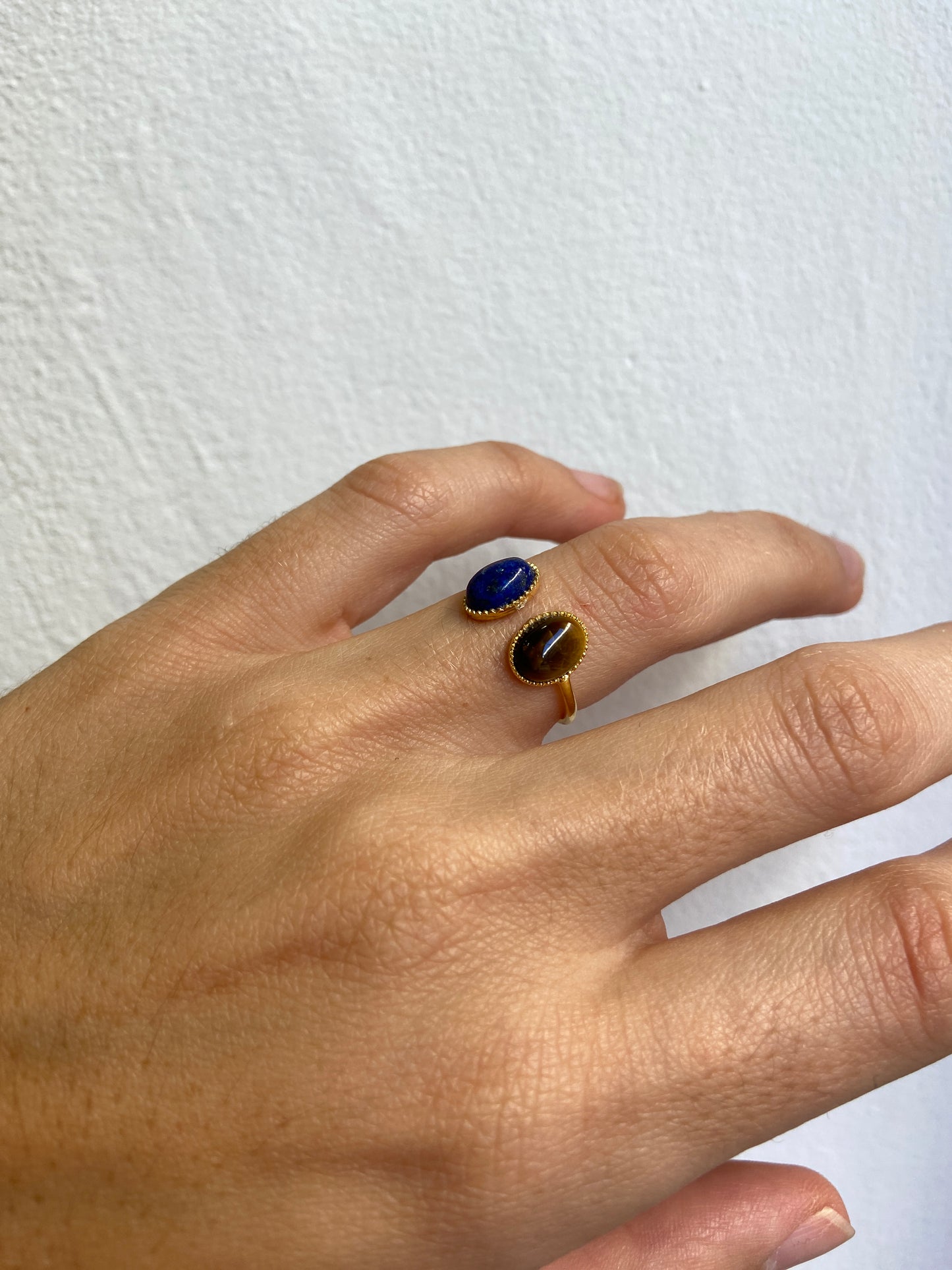 Bague Lapis-Lazuli Oeil de Tigre