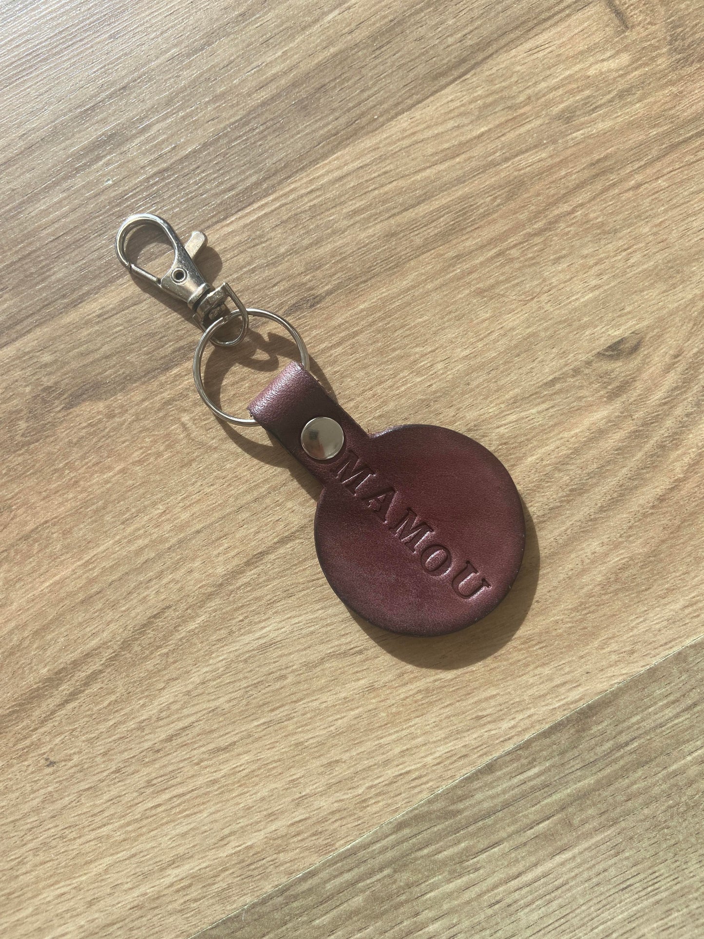 Porte Clé en Cuir Tannage Végétal - MAMOU