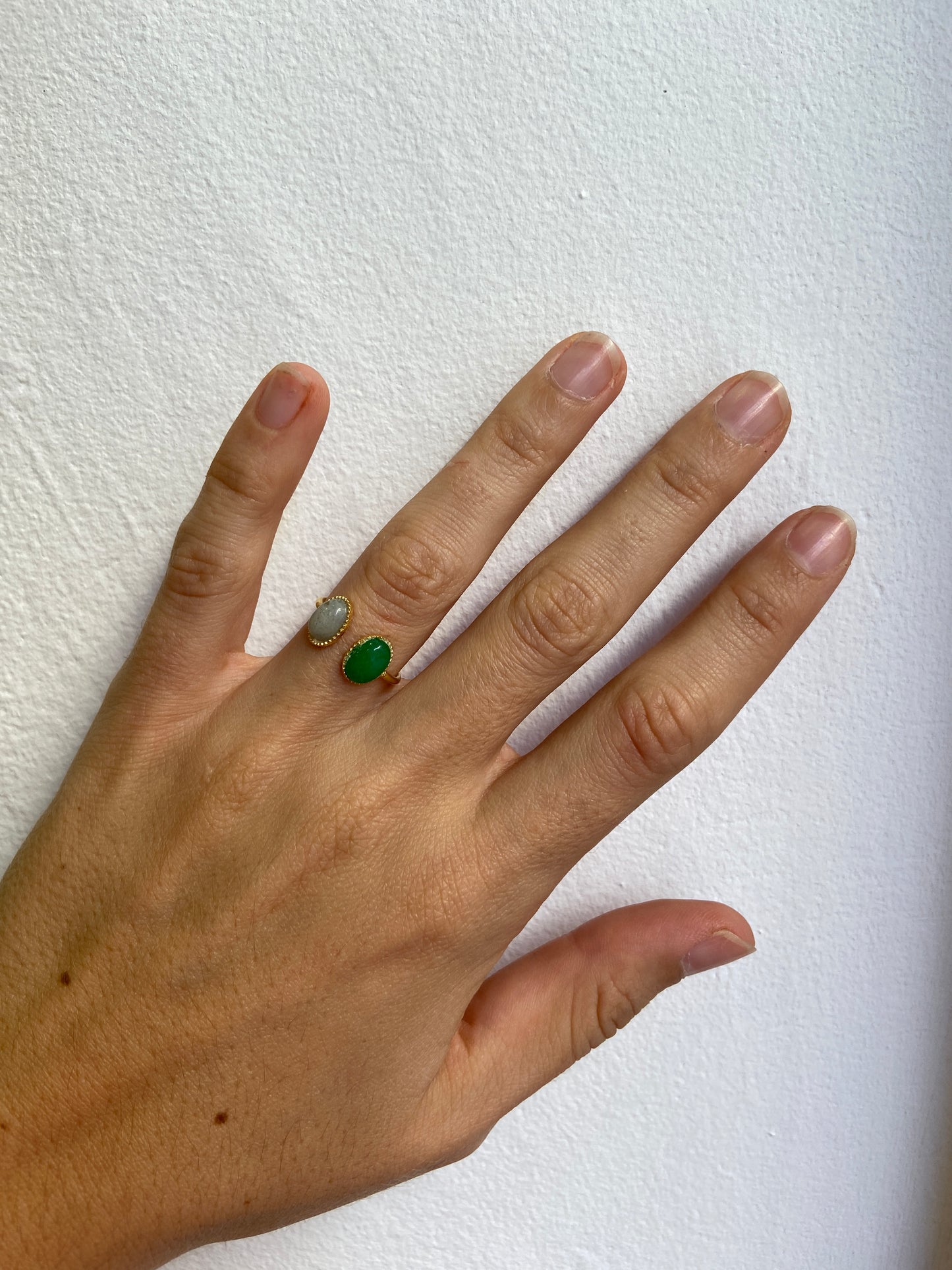 Bague Agathe Verte Labradorite