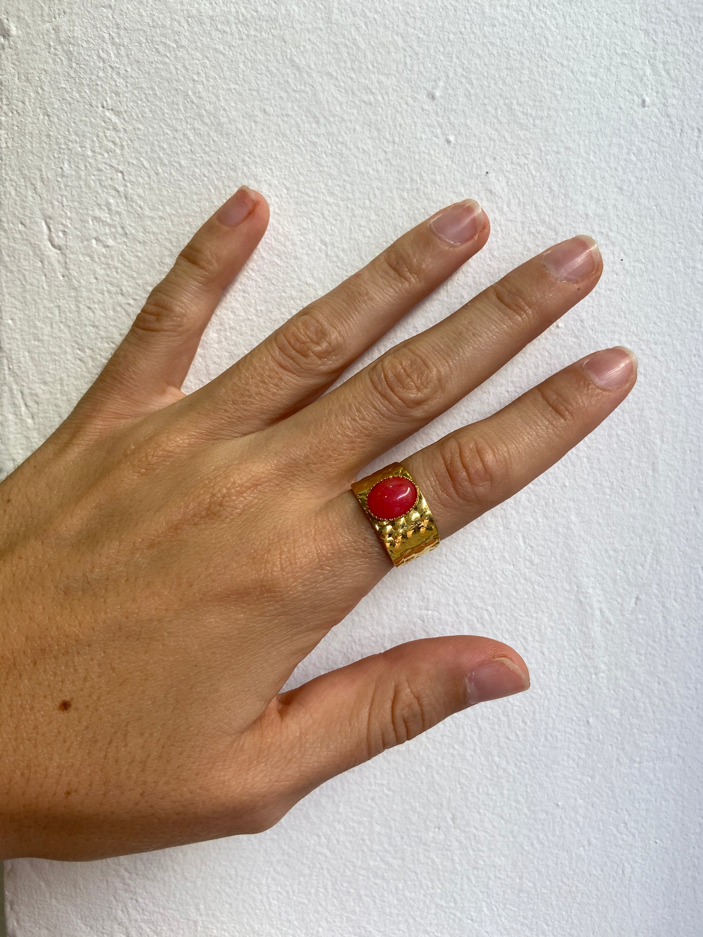 Bague Agathe teinté Rose