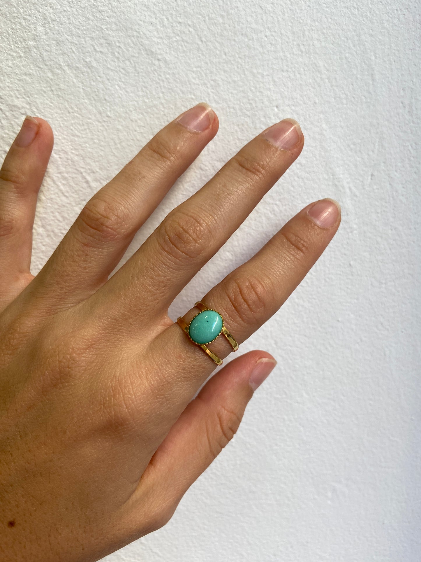 Bague Amazonite