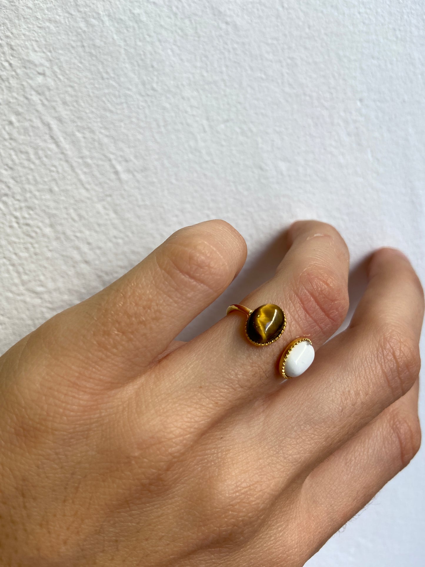 Bague Oeil de Tigre Howlite