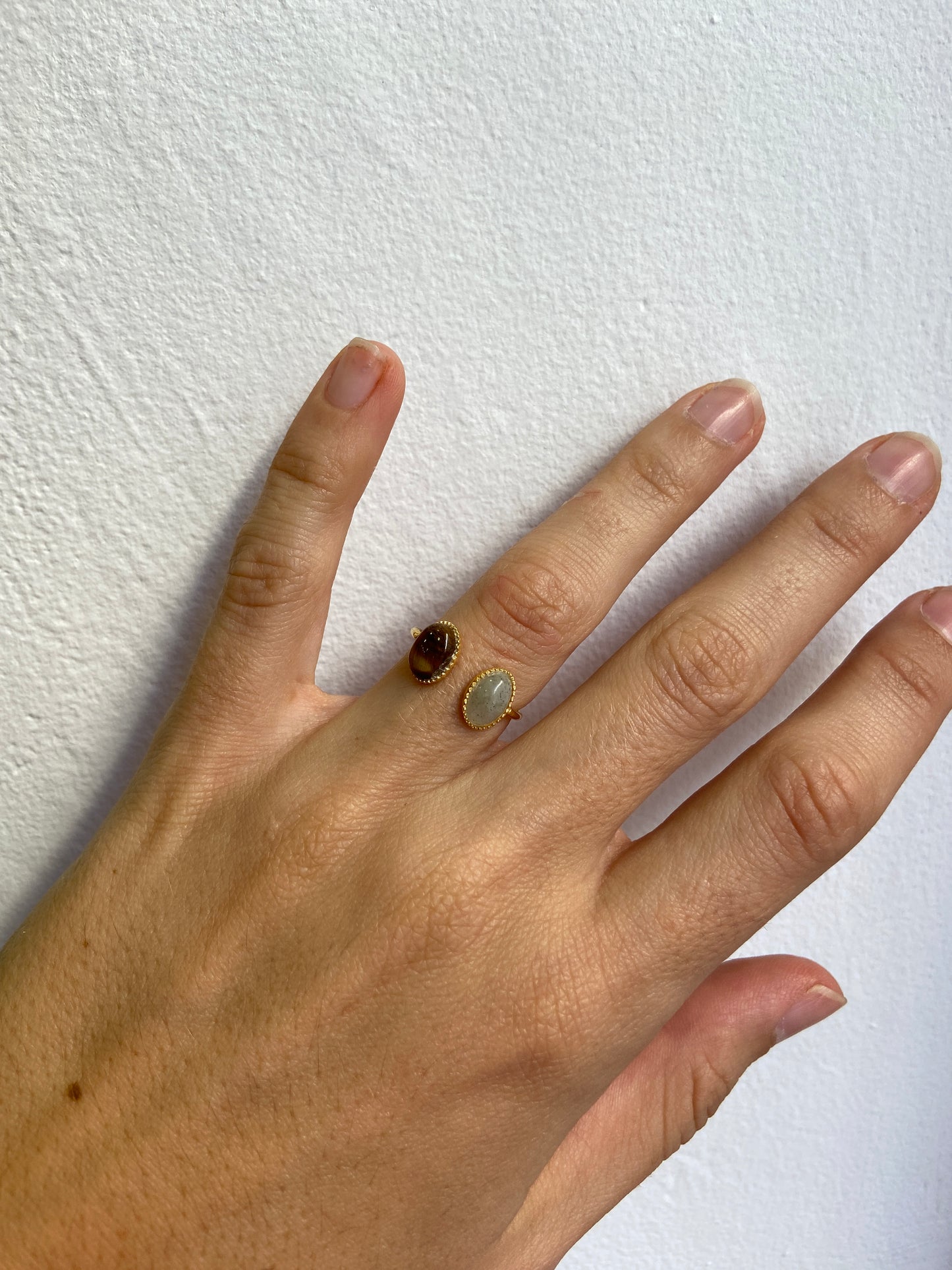 Bague Oeil de Tigre Labradorite