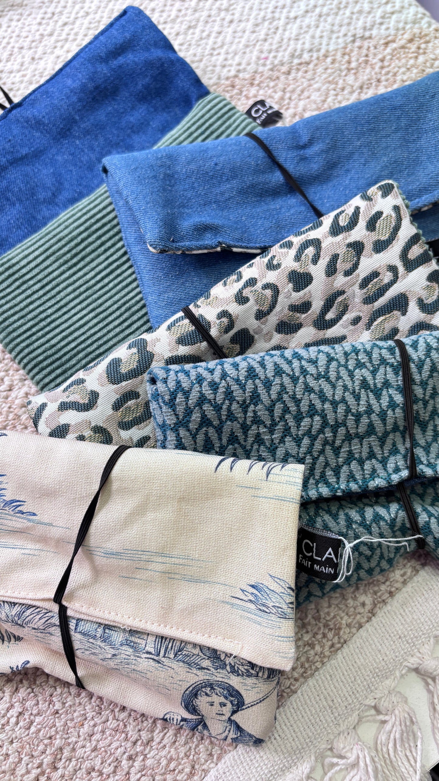 Pochette tissu molletonné