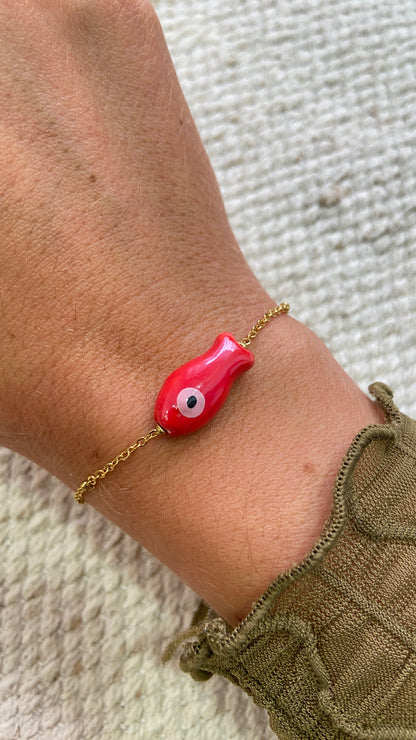 Bracelet Poisson en Céramique