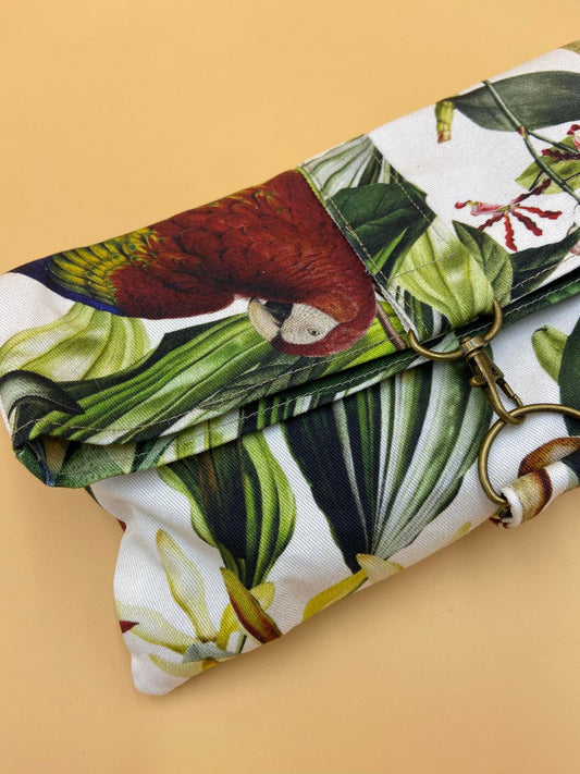 Lili Pochette en Tissu Imprimé Tropical